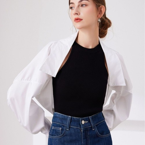 Damen gekürzt hemd bolero - damen,
