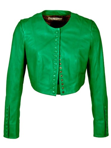 Lammnappa lederjacke grasgrün - lederjacke,